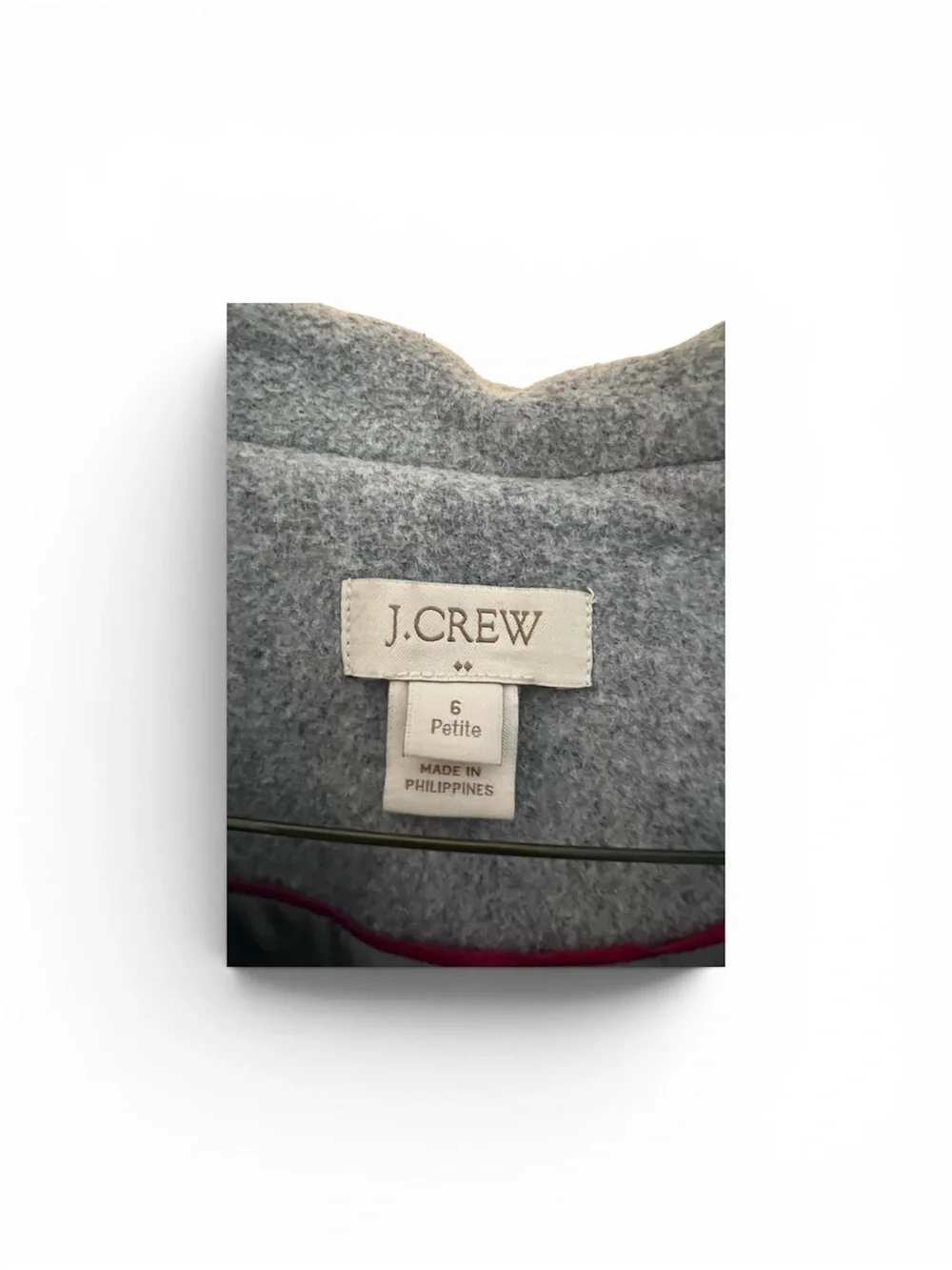 Women’s Grey Double-Breasted J. Crew Factory Wool Peacoat - Picture 4 of 4